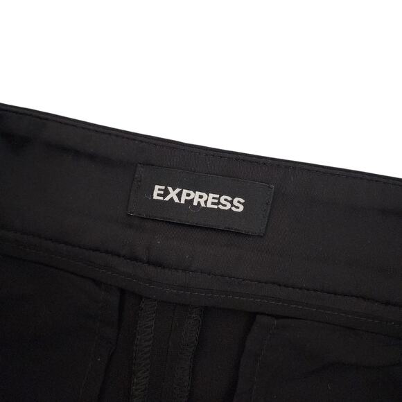 Express Black Size 10 Short Dress Work Pants - Picture 3 of 5